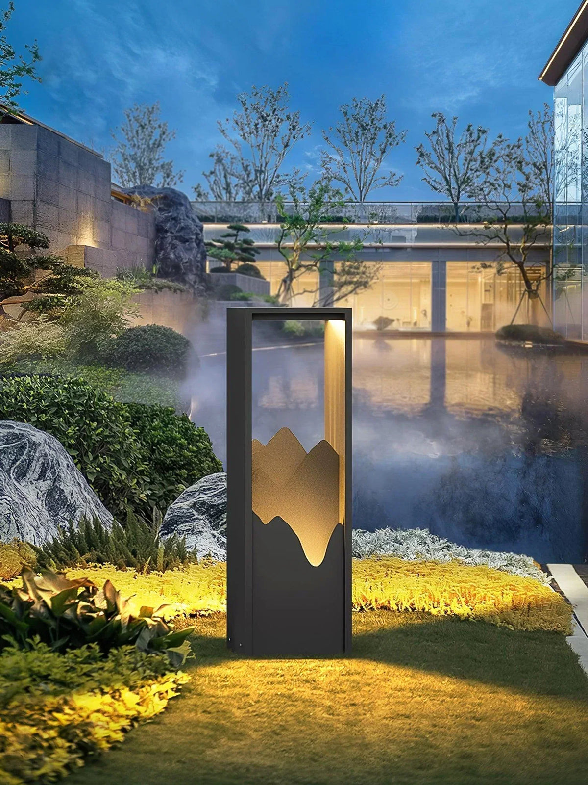 Linkmoon Garden Black Outdoor Steel Light – Steel detail 6