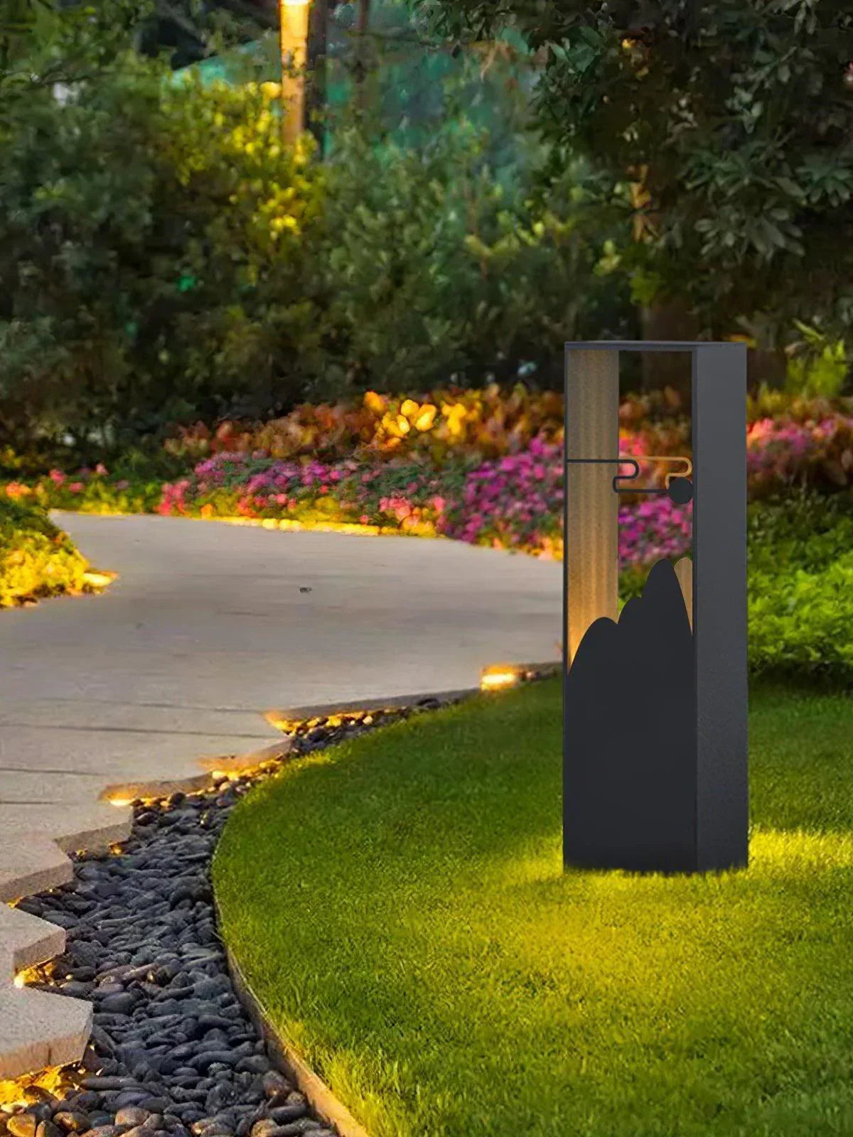 Linkmoon Garden Black Outdoor Steel Light – Steel detail 10