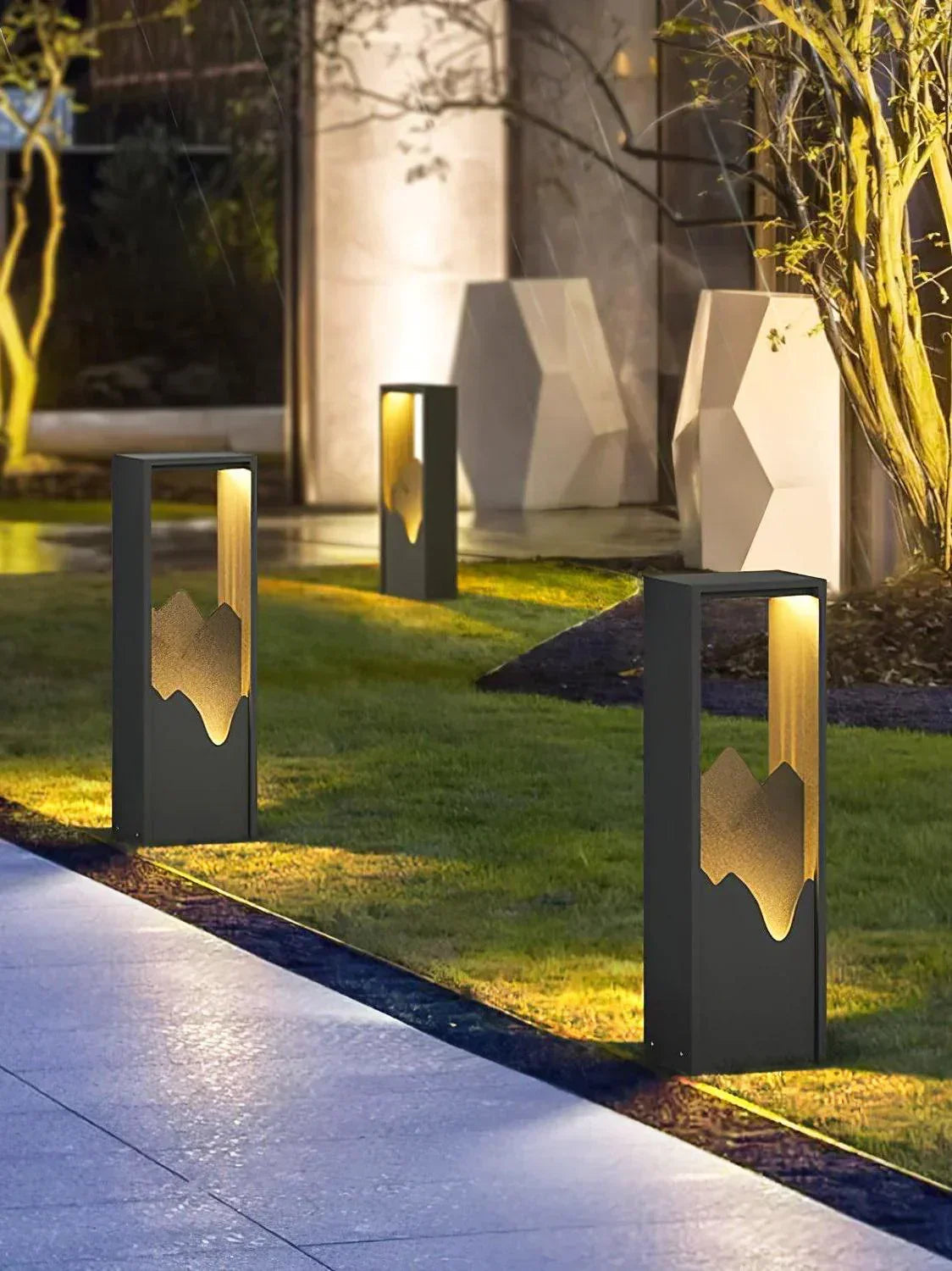 Linkmoon Garden Black Outdoor Steel Light – Steel detail 5