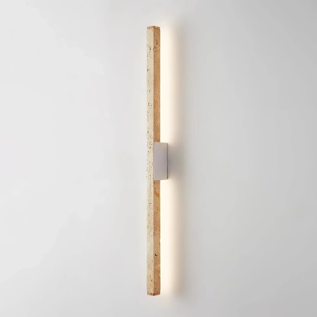 Long Strip Travertine Prometheus Wall Lamp – Travertine detail 12