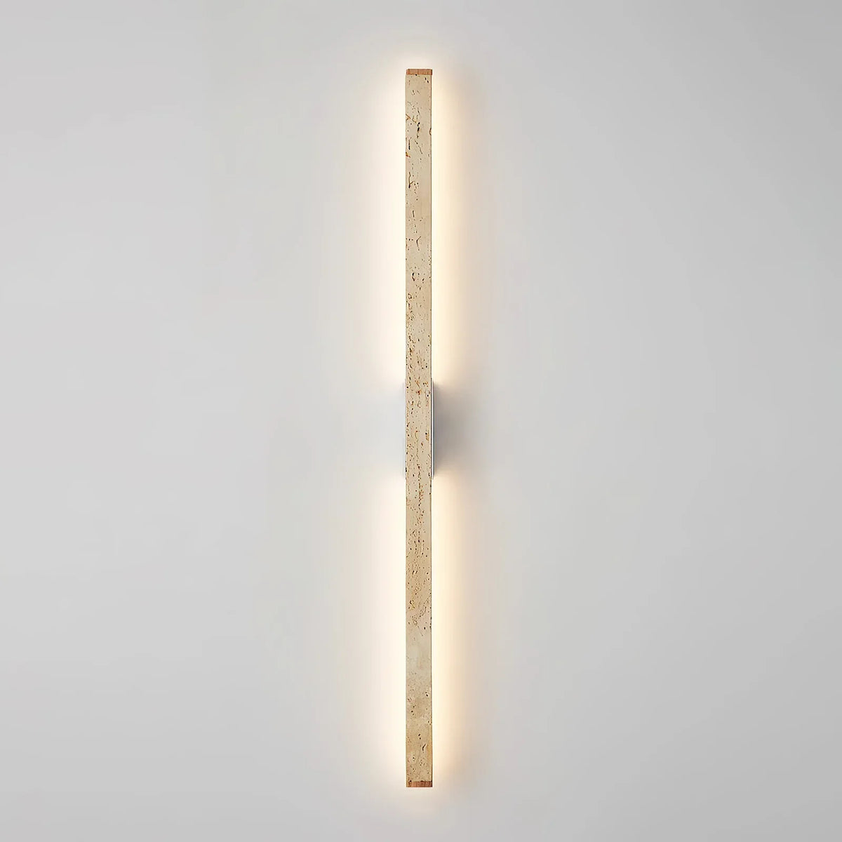 Long Strip Travertine Prometheus Wall Lamp – Travertine detail 14