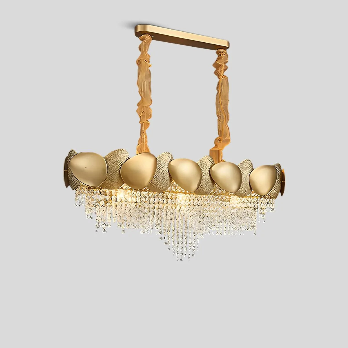 Luxurious Crystal Golden Chandelier – Crystal detail 13