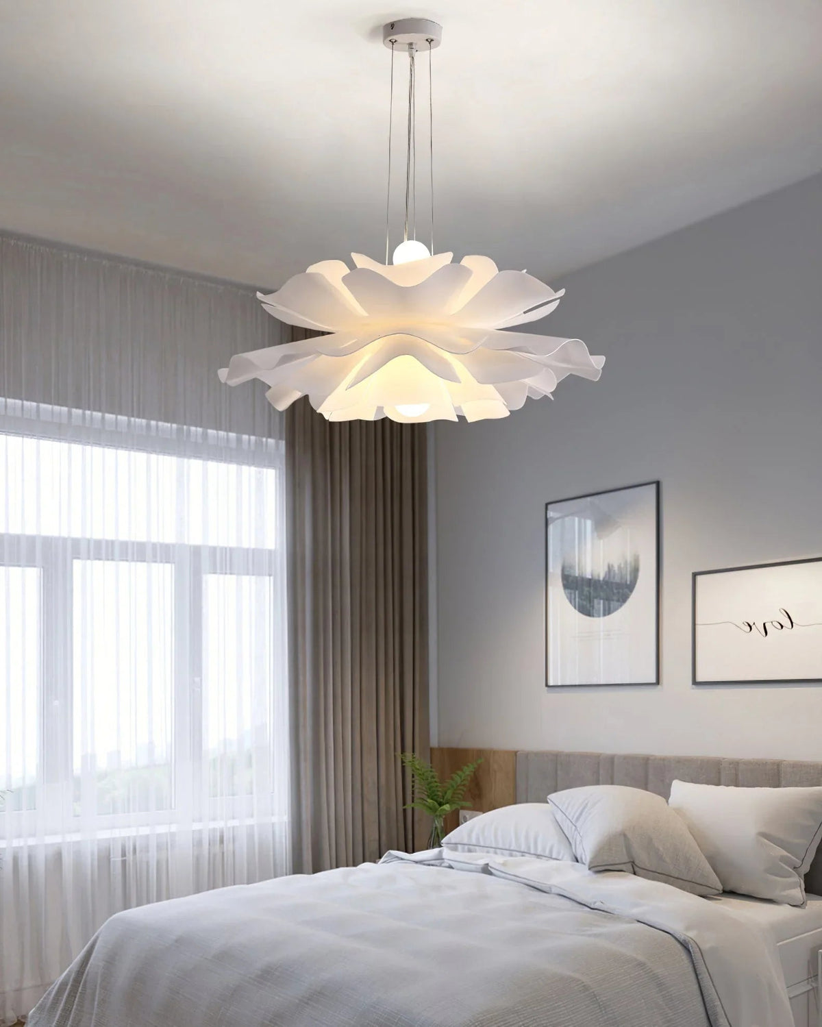 Lotus Flower Acrylic Pendant Lamp – Acrylic detail 37