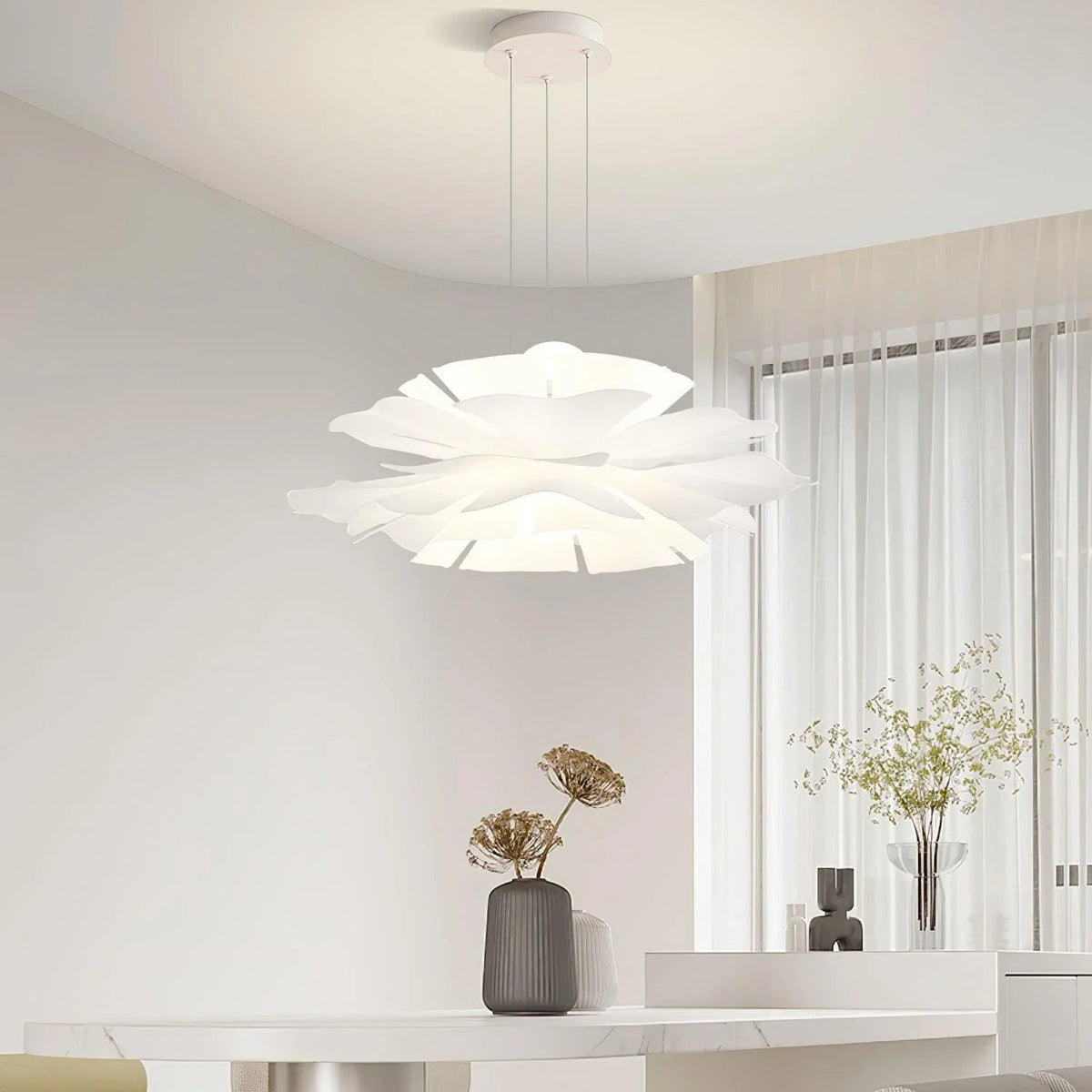 Lotus Flower Acrylic Pendant Lamp – Acrylic detail 13