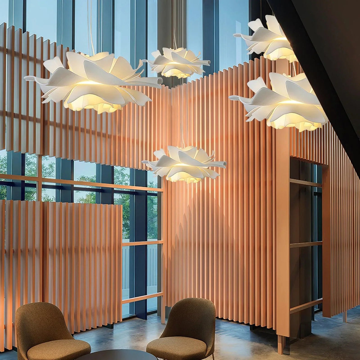 Lotus Flower Acrylic Pendant Lamp – Acrylic detail 8