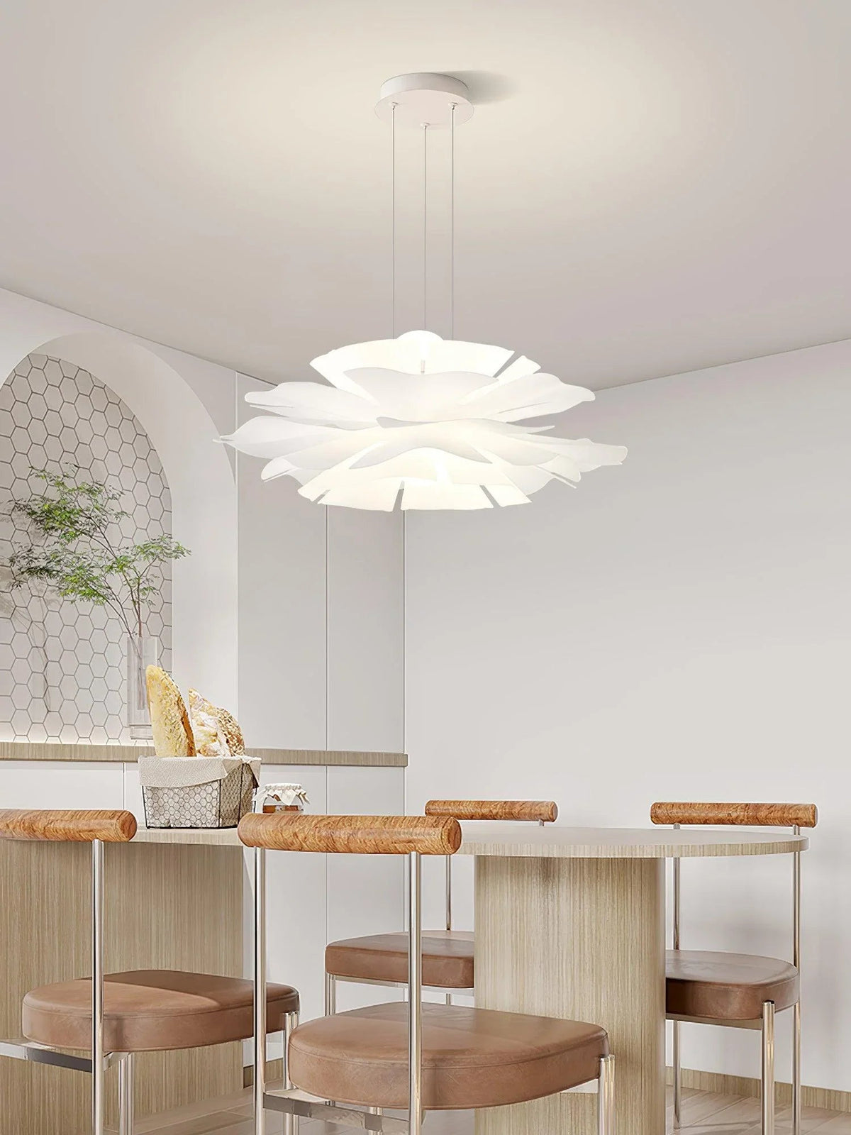 Lotus Flower Acrylic Pendant Lamp – Acrylic detail 44