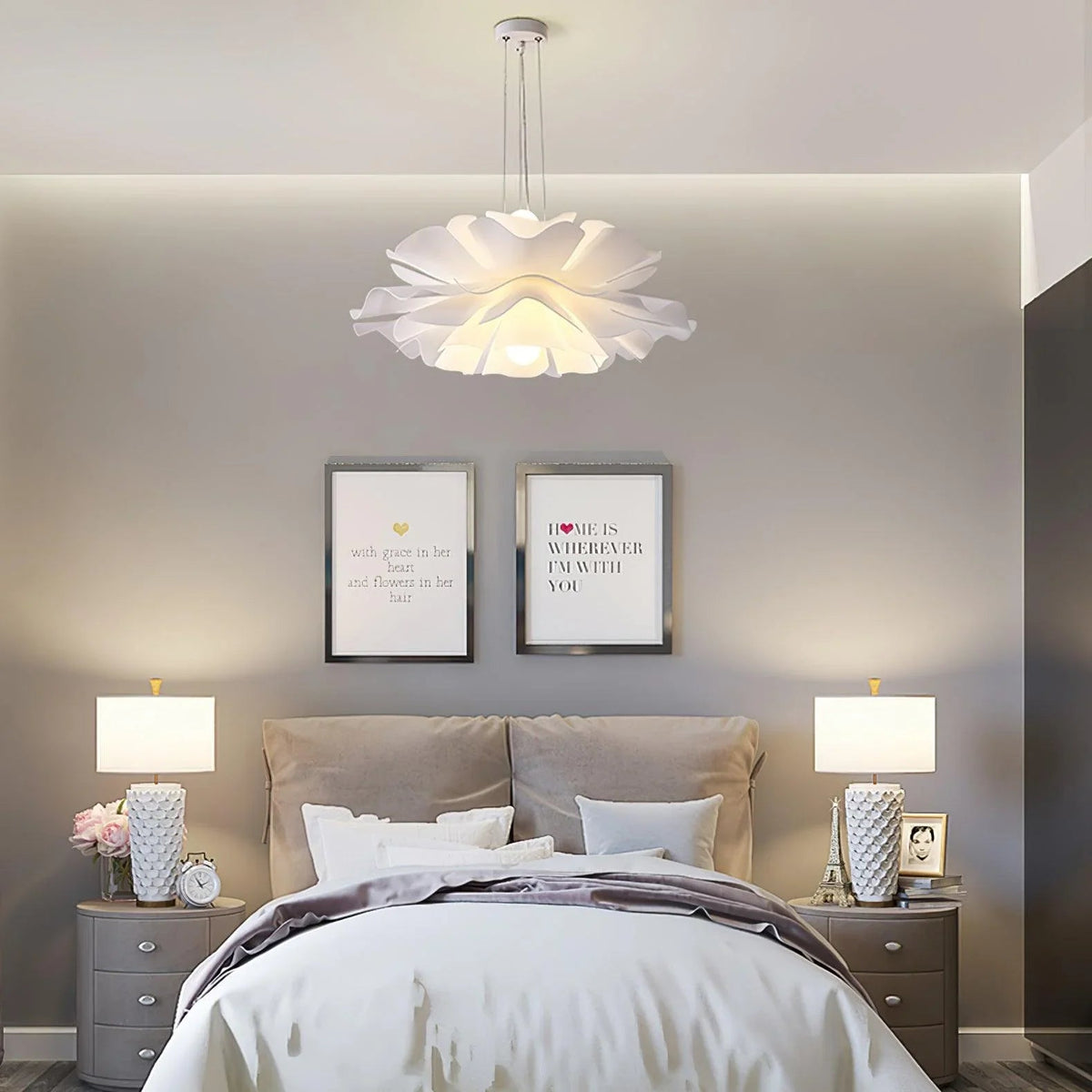 Lotus Flower Acrylic Pendant Lamp – Acrylic detail 18