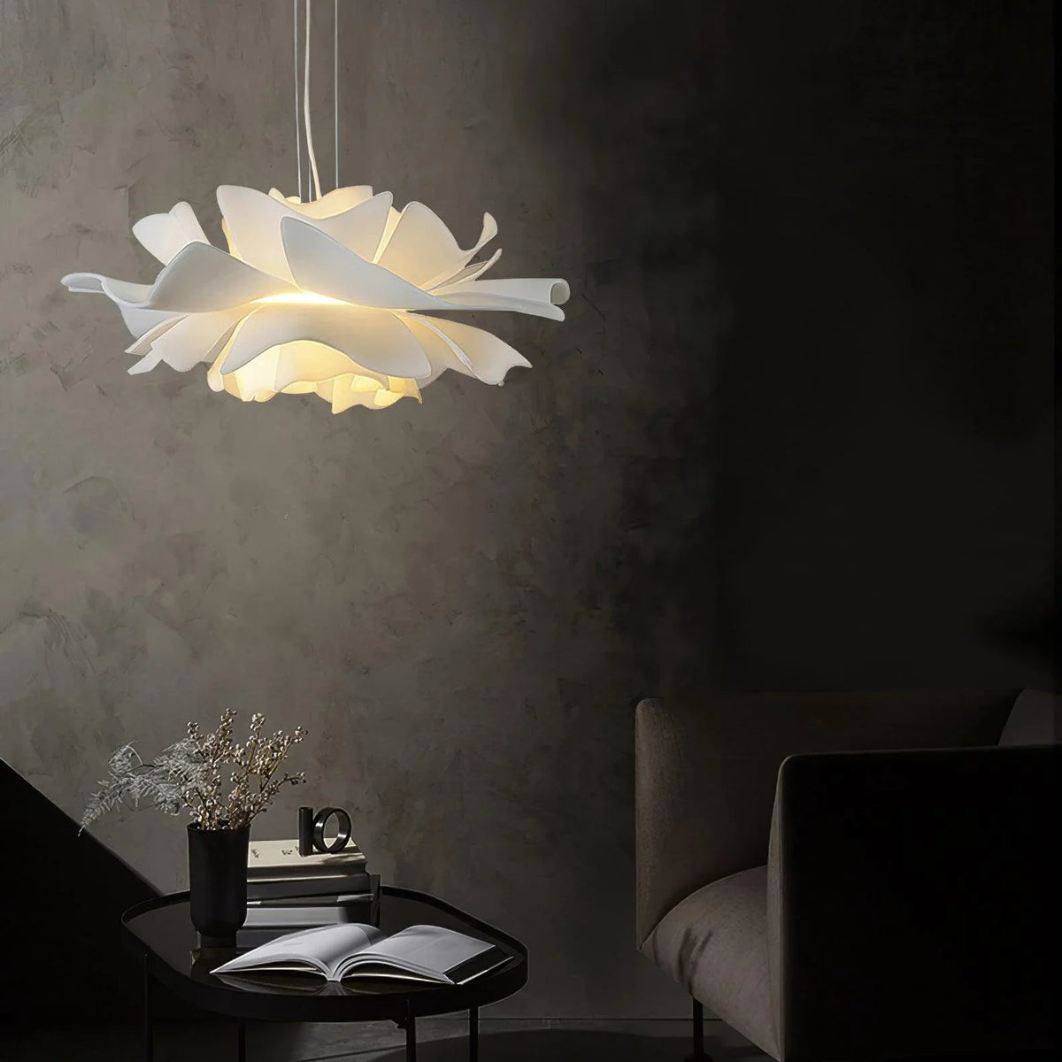 Lotus Flower Acrylic Pendant Lamp – Acrylic detail 9