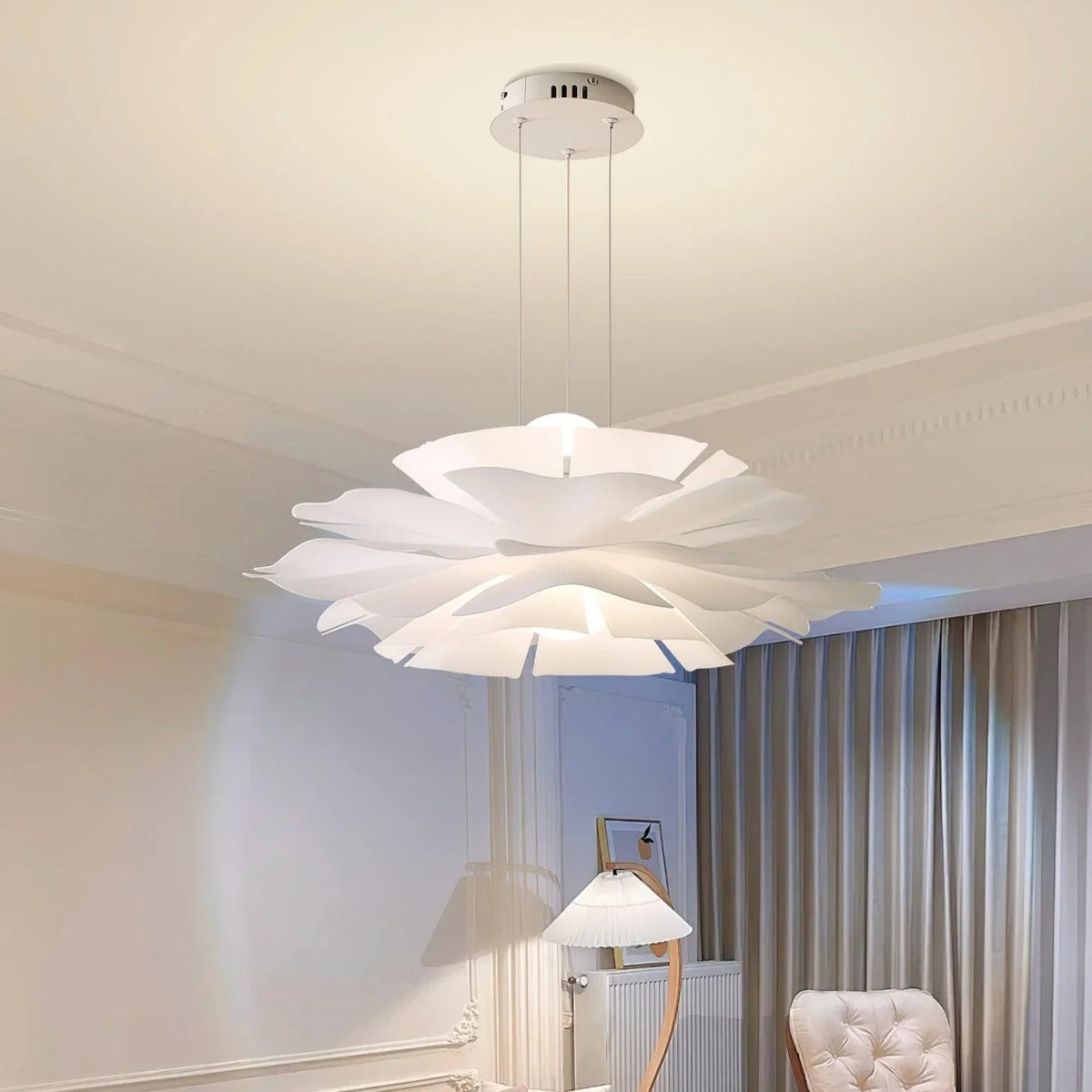 Lotus Flower Acrylic Pendant Lamp – Acrylic detail 2