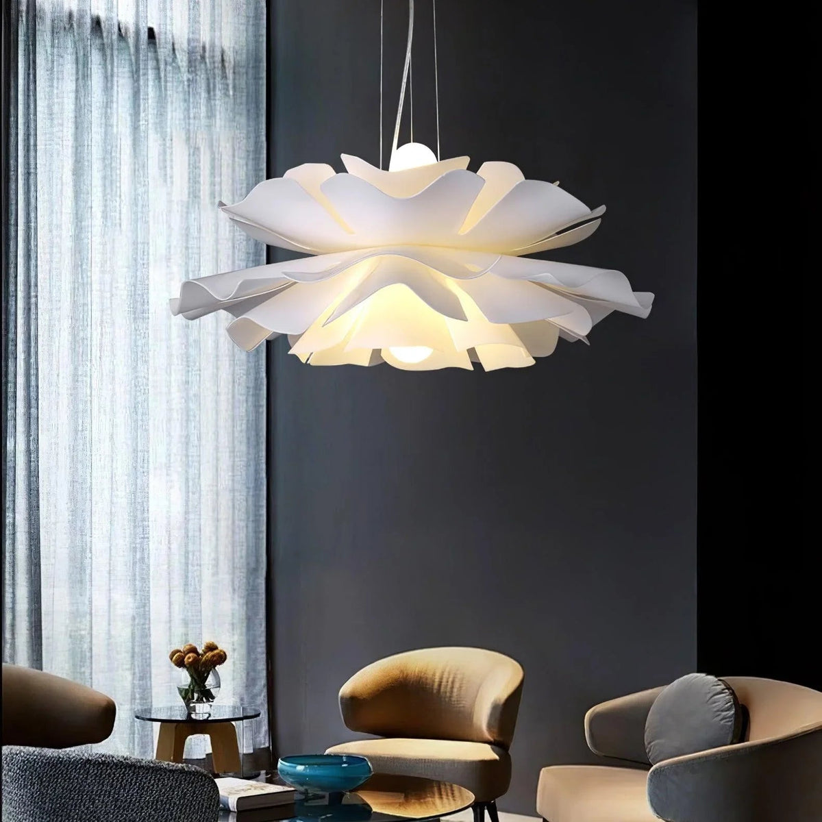 Lotus Flower Acrylic Pendant Lamp – Acrylic detail 32