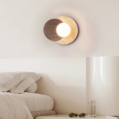 Lunar Eclipse Travertine Wall Lamp