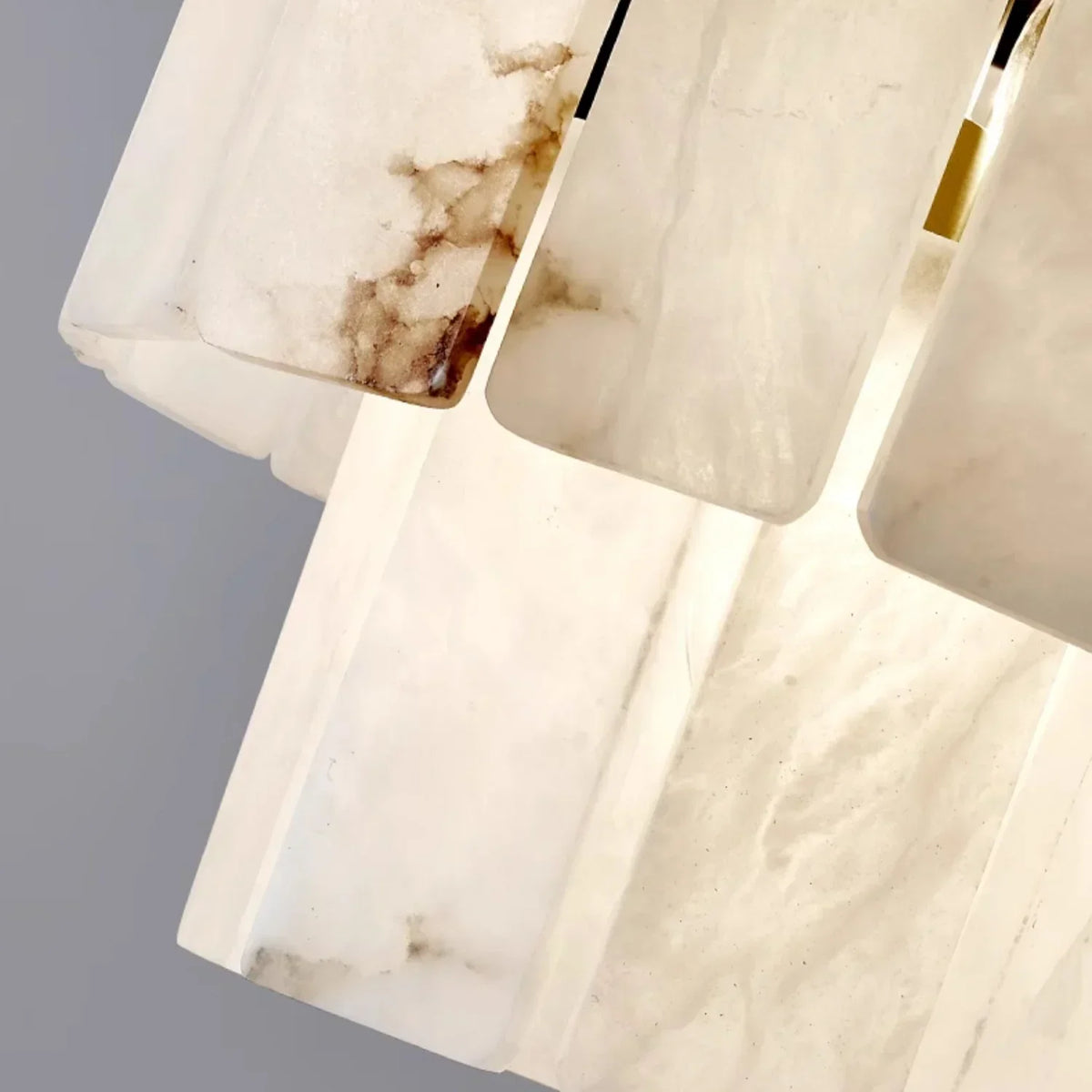 Luxurious Cascading Snow Plaster Alabaster Chandelier – Alabaster detail 26
