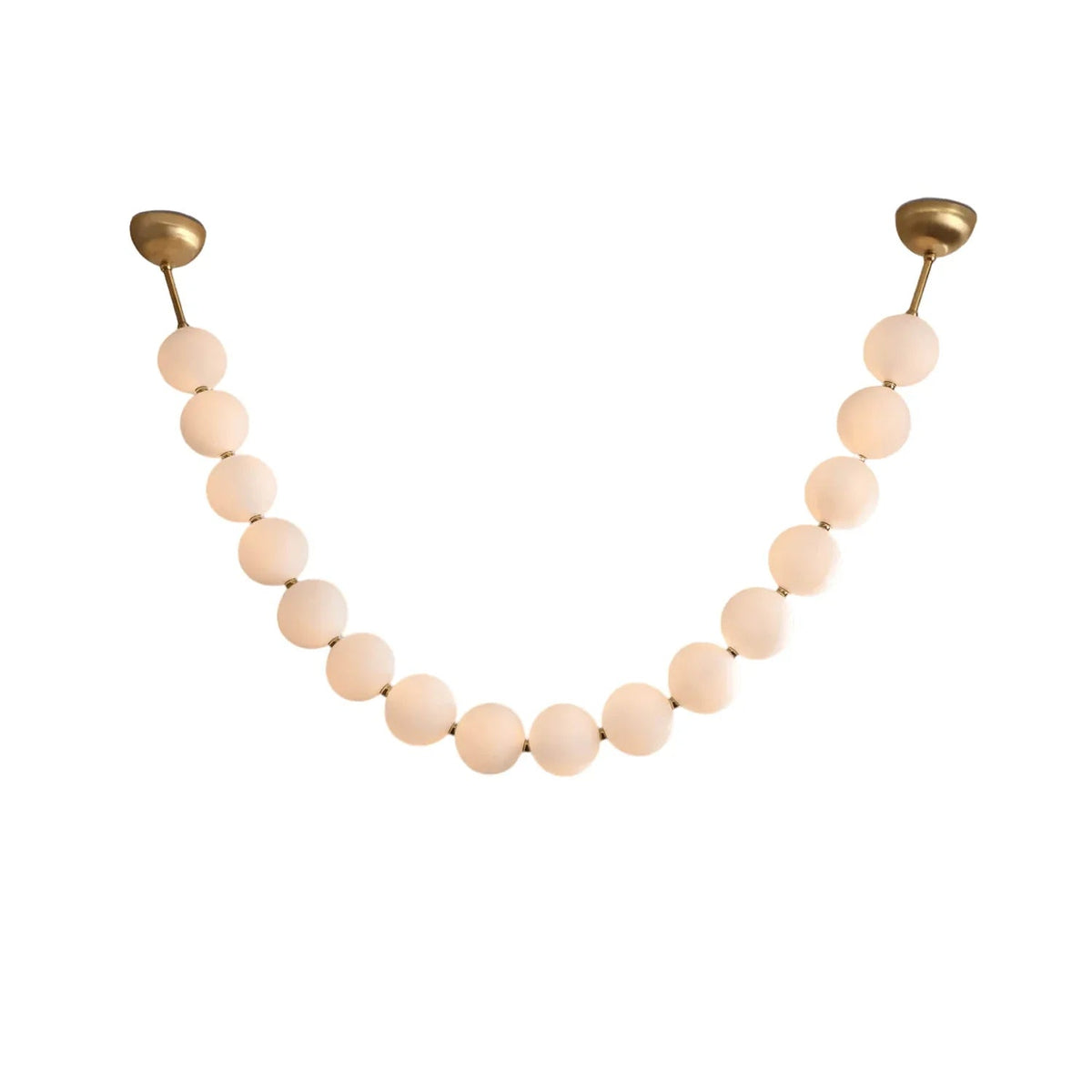 Luxurious Pearl Necklace Brass Chandelier – Brass detail 55
