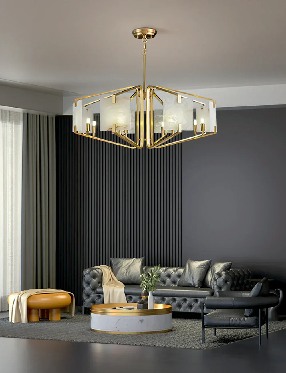 Alabaster Appareil Chandelier – Alabaster detail 7