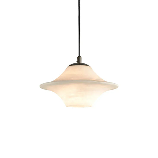 Alabaster Saucer Pendant Light