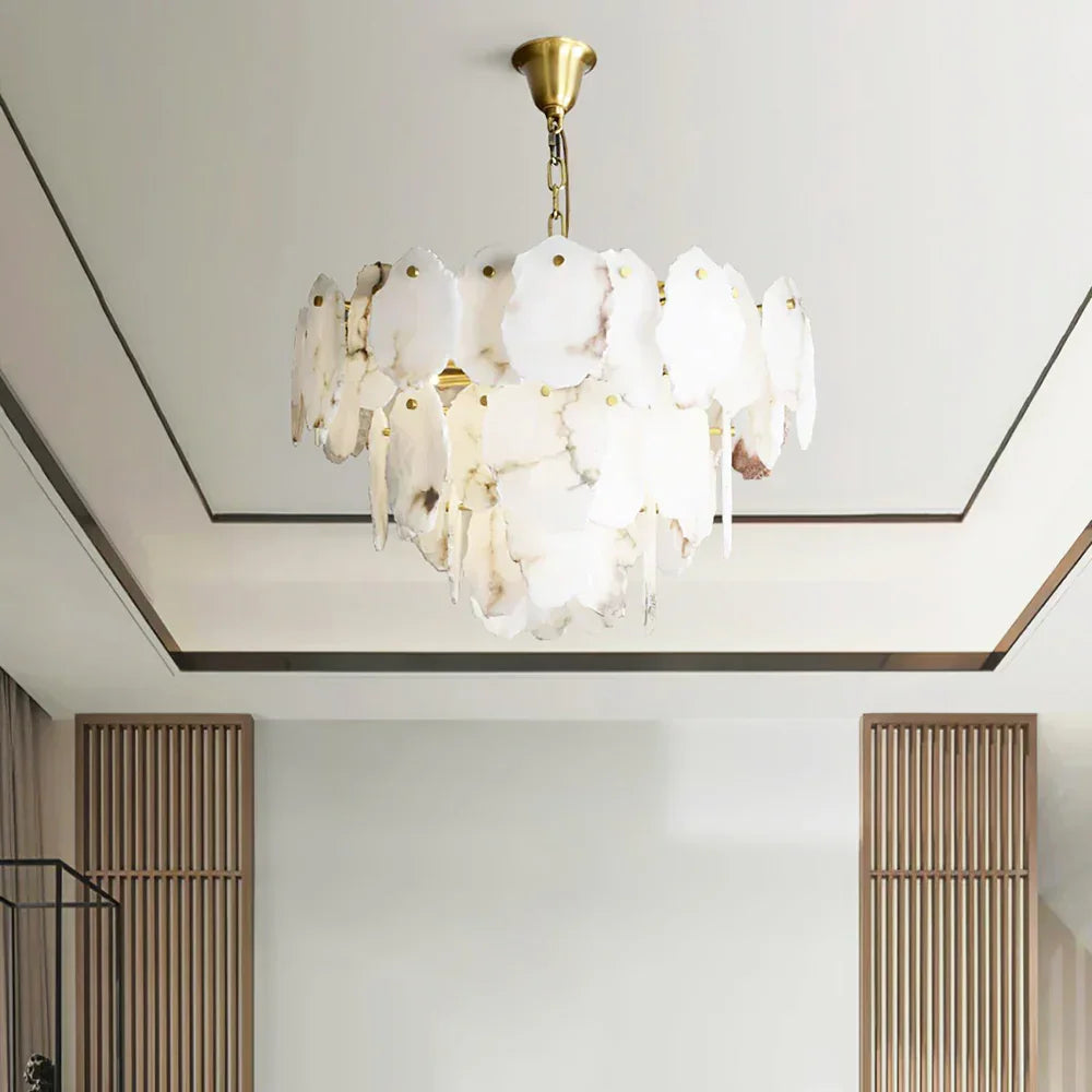 Gloire Alabaster Chandelier – Alabaster detail 3