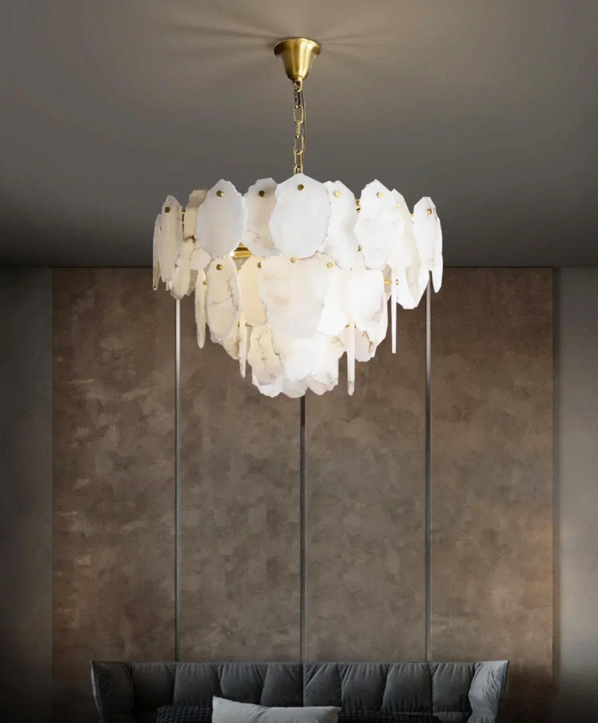 Gloire Alabaster Chandelier – Alabaster detail 11