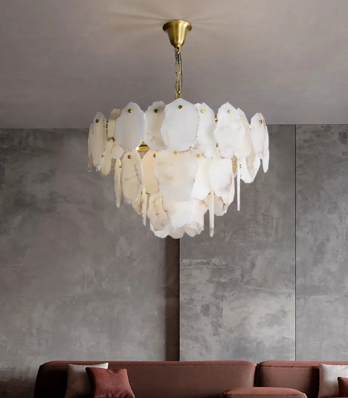 Gloire Alabaster Chandelier – Alabaster detail 12
