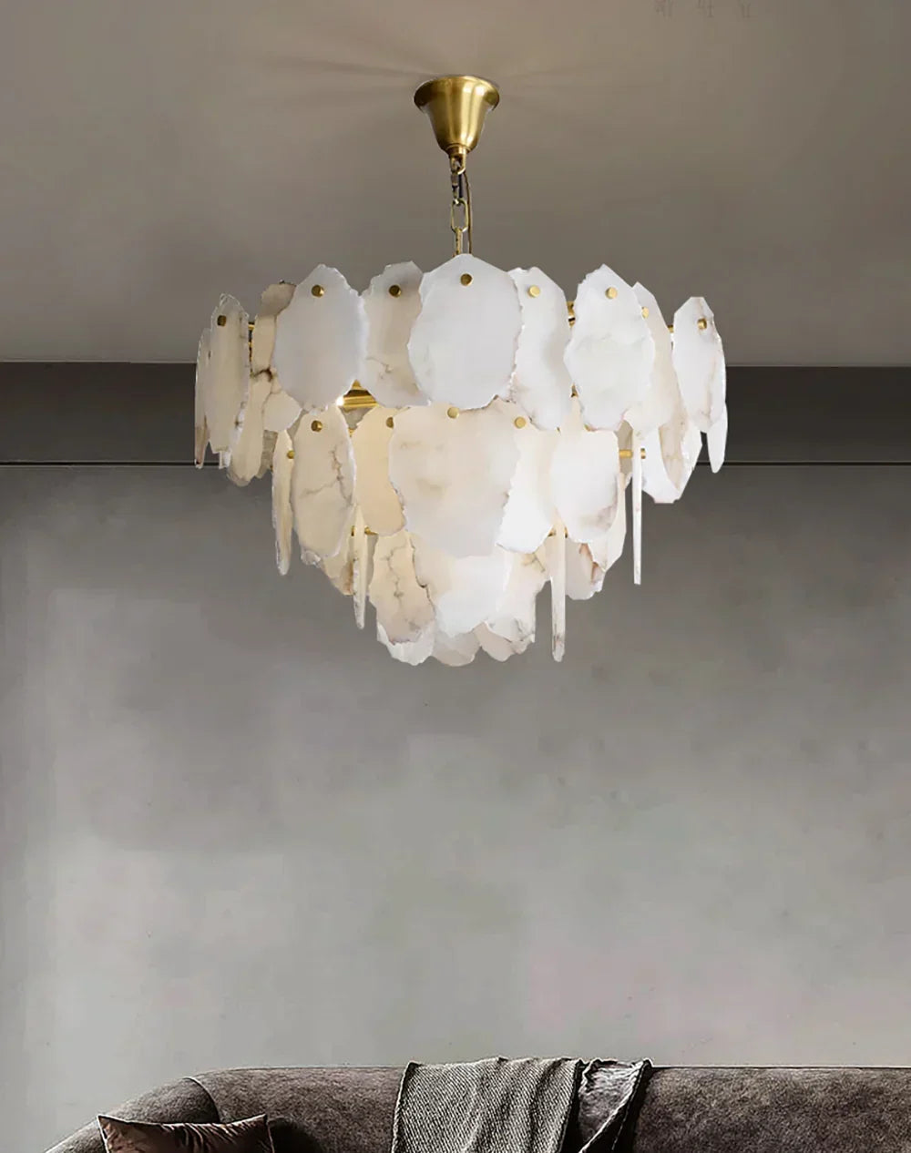Gloire Alabaster Chandelier – Alabaster detail 13