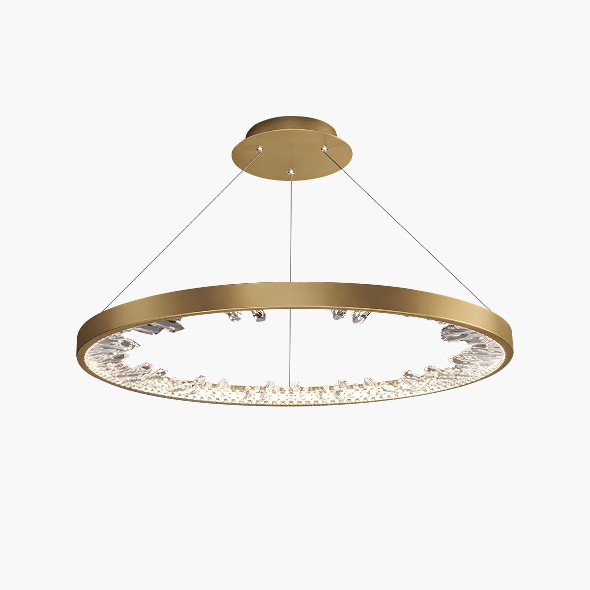 Circle Crystal Chandelier for Living Room