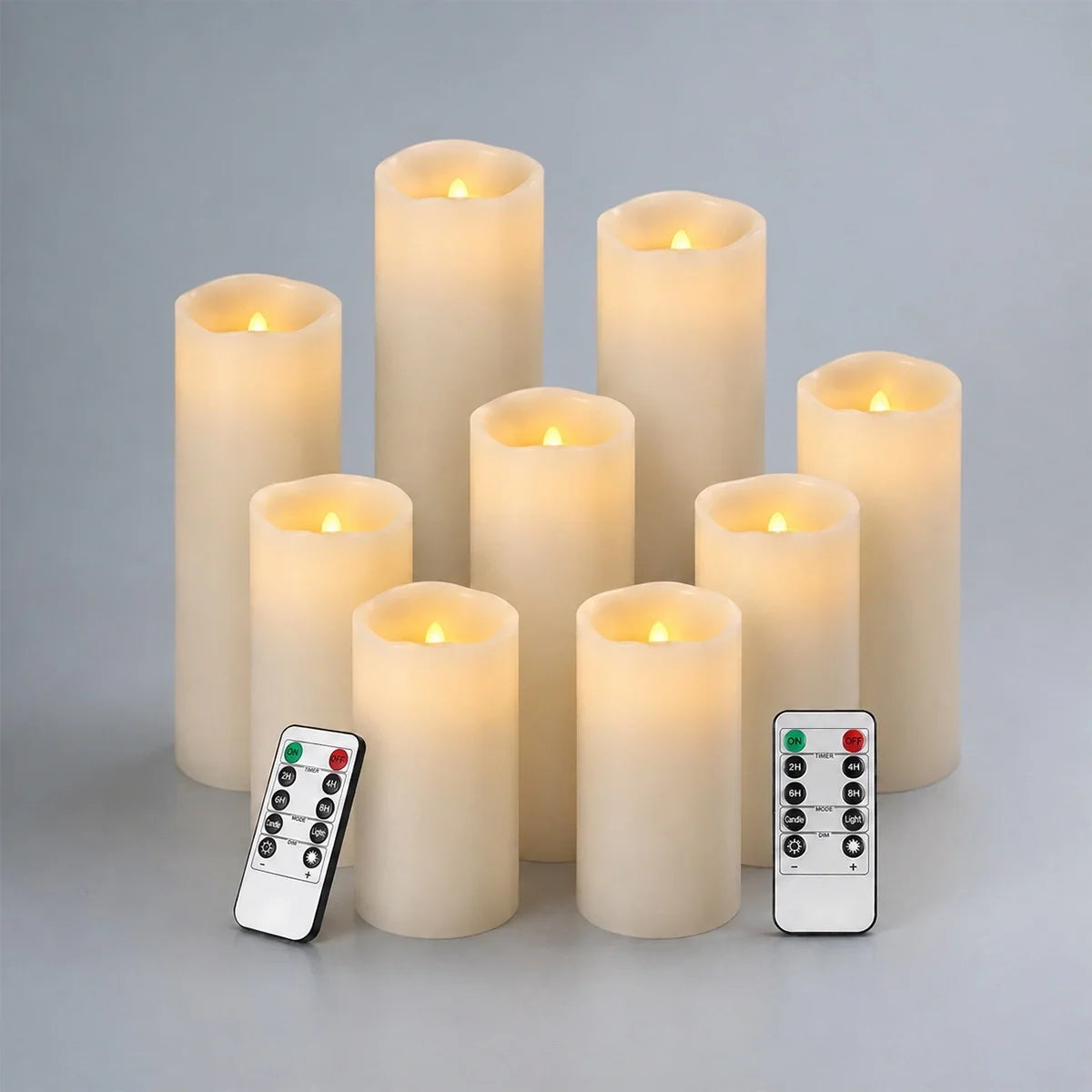 LED Flameless Paraffin Candle 9 Pack × 8 Flameless Candle – detail 11