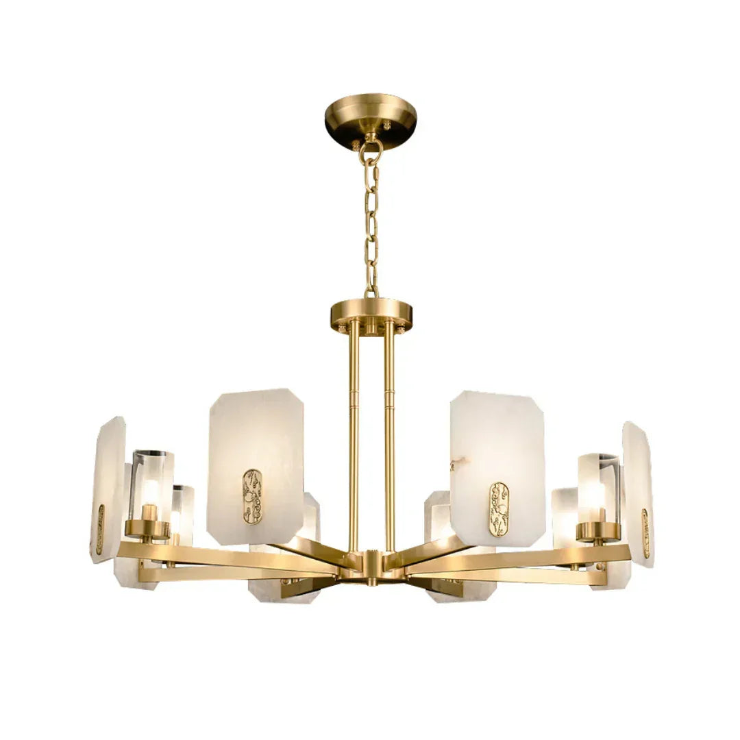 Alabaster Marble Chandelier Copper – Alabaster detail 18