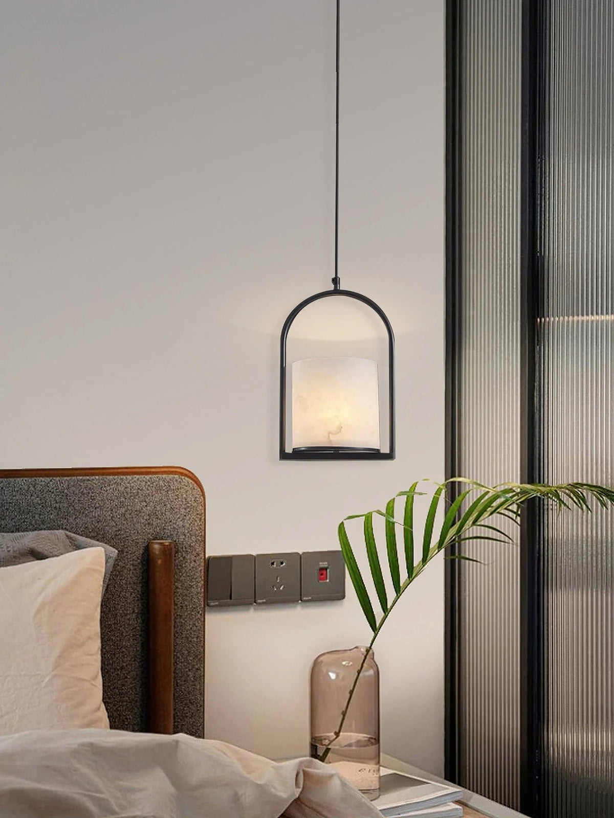 Alabaster Cylinder Pendant Light – Alabaster detail 8
