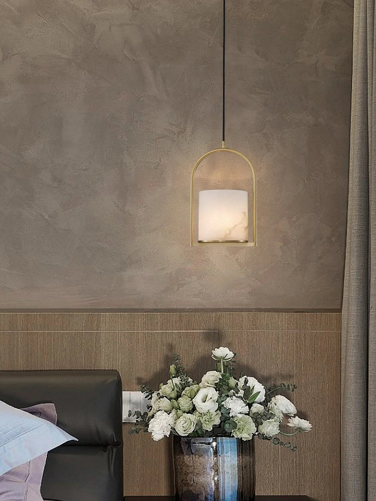 Alabaster Cylinder Pendant Light – Alabaster detail 15