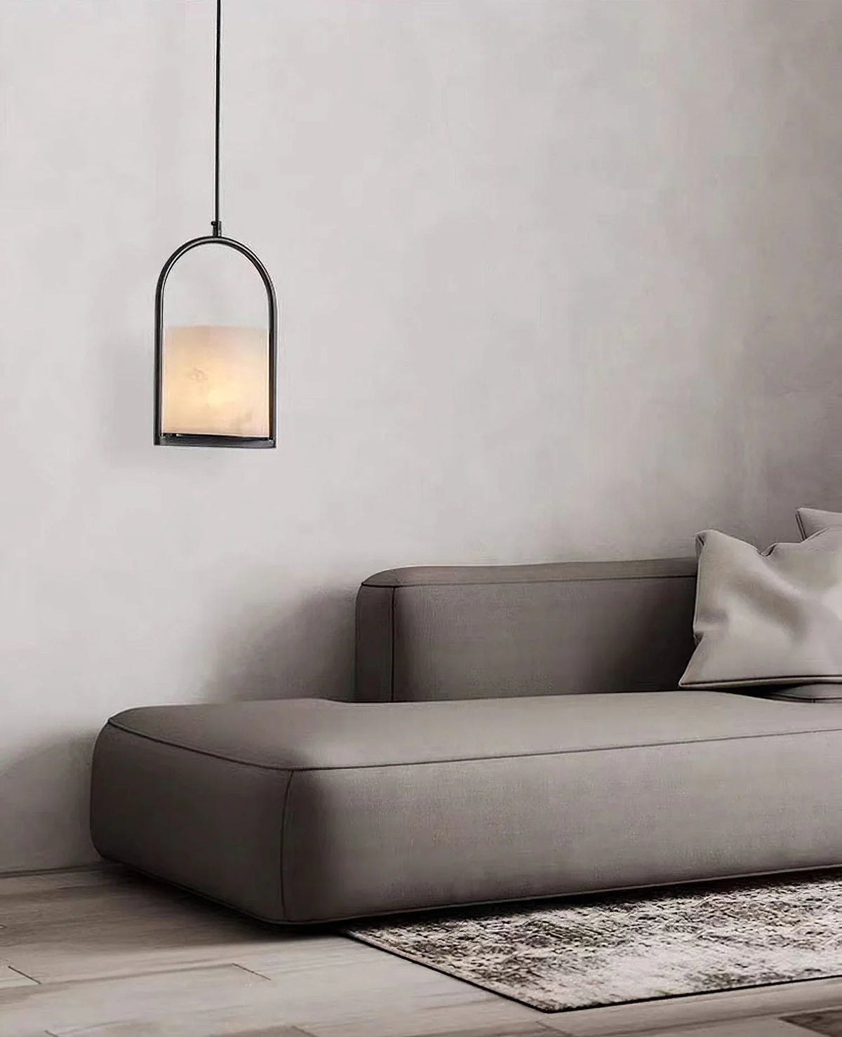 Alabaster Cylinder Pendant Light – Alabaster detail 14