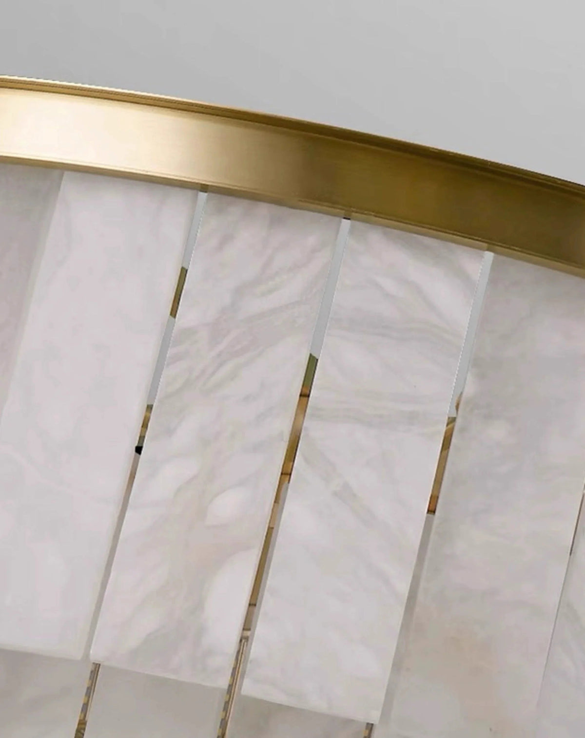 Rectangular Alabaster Tiered Round Chandelier – Alabaster detail 23