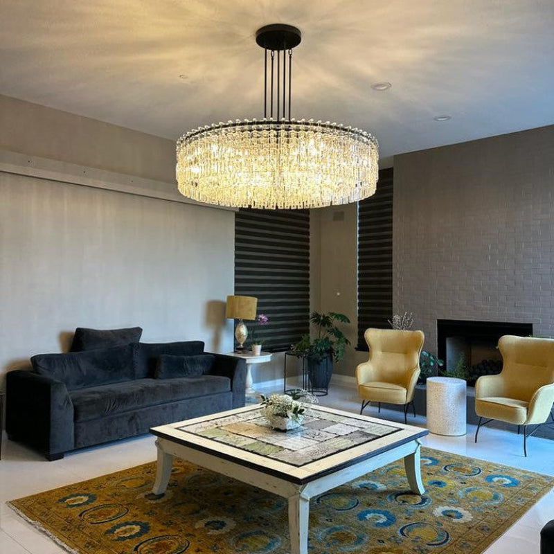 Marigan K9 Crystal Round Chandelier – Crystal detail 2