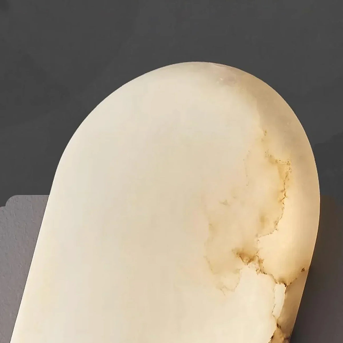 Oval Alabaster Semi-Circular Wall Lamp – Alabaster detail 32