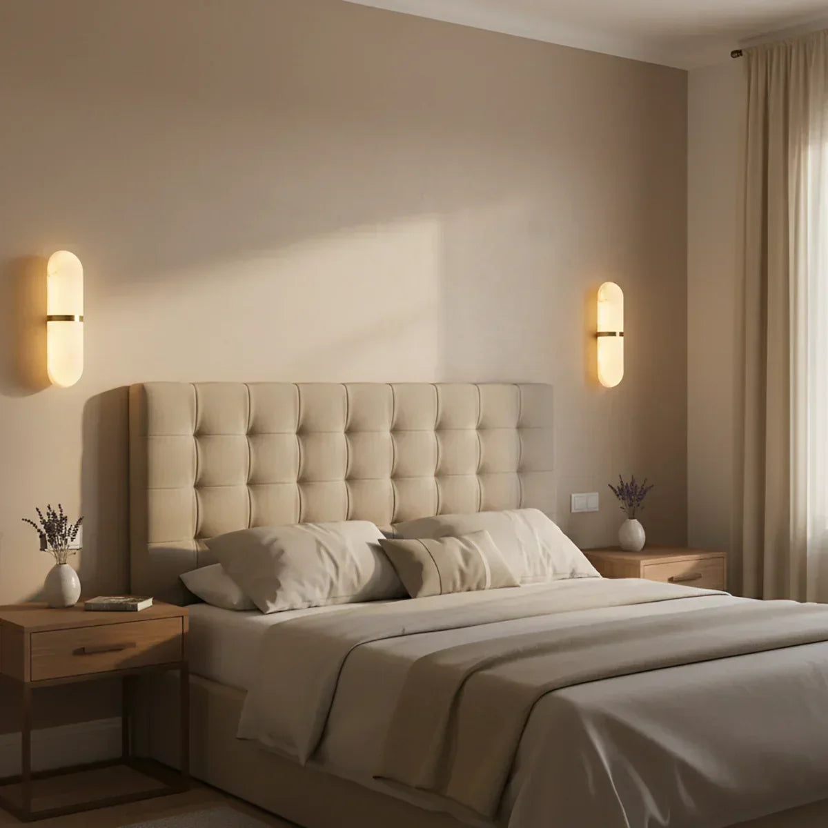 Oval Alabaster Semi-Circular Wall Lamp – Alabaster detail 13