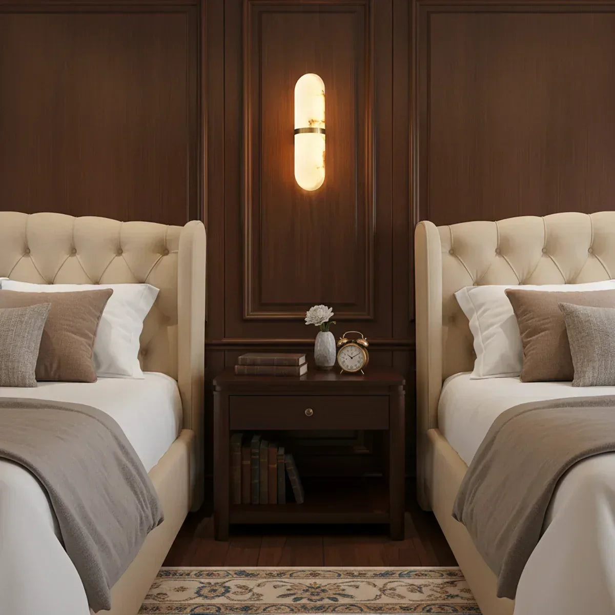 Oval Alabaster Semi-Circular Wall Lamp – Alabaster detail 8