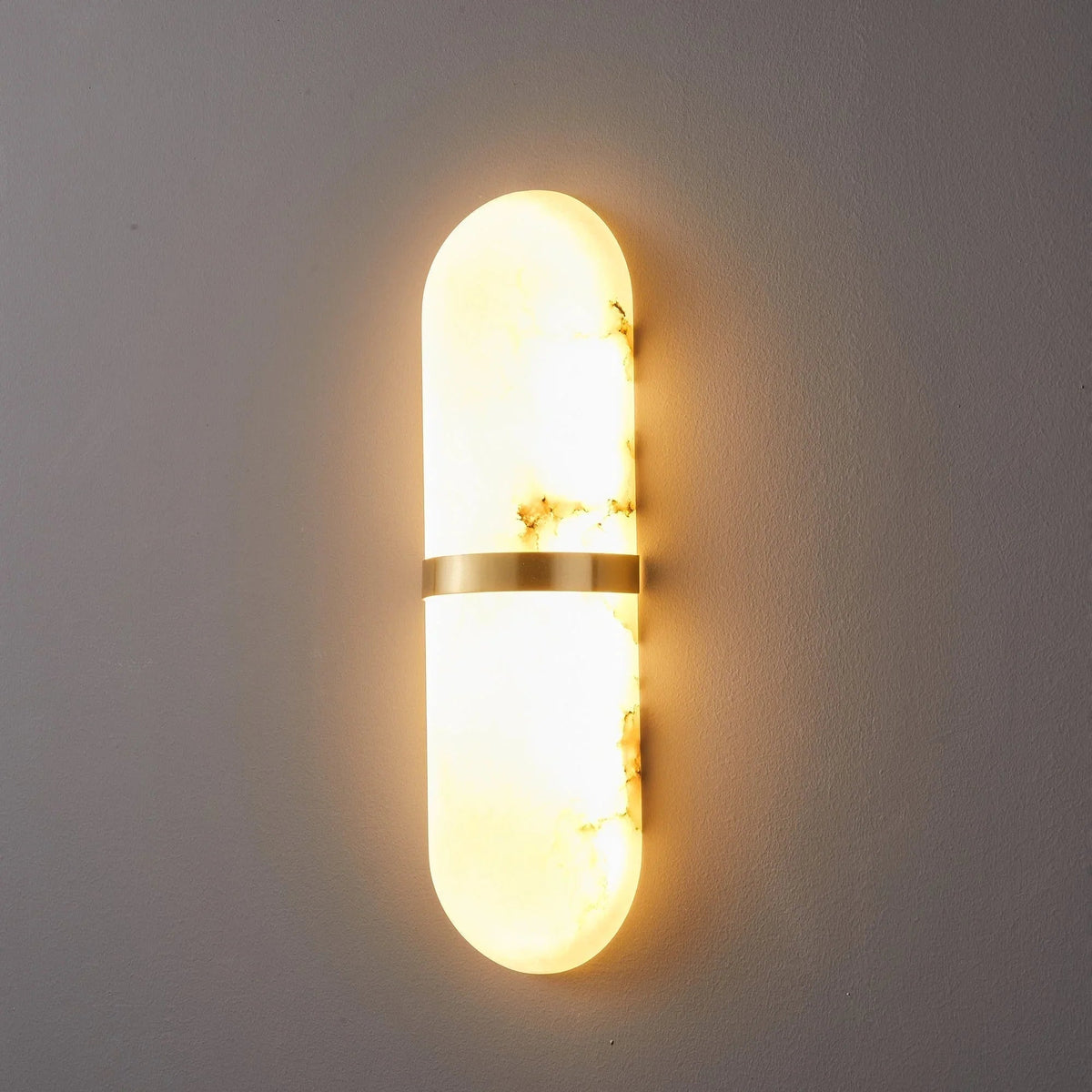 Oval Alabaster Semi-Circular Wall Lamp – Alabaster detail 37