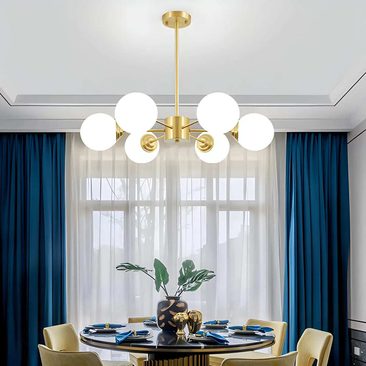 Melanie Glass Bubble Chandelier – Glass detail 8