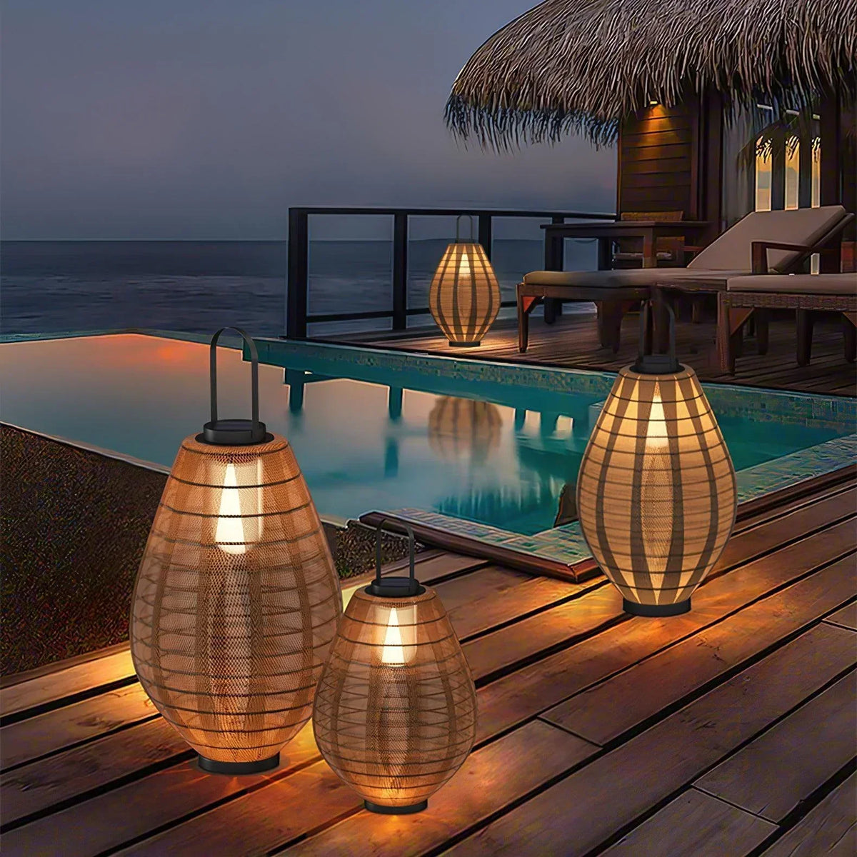 Mesh Oasis Beacon Transparent Outdoor Lamp Steel – Steel detail 4