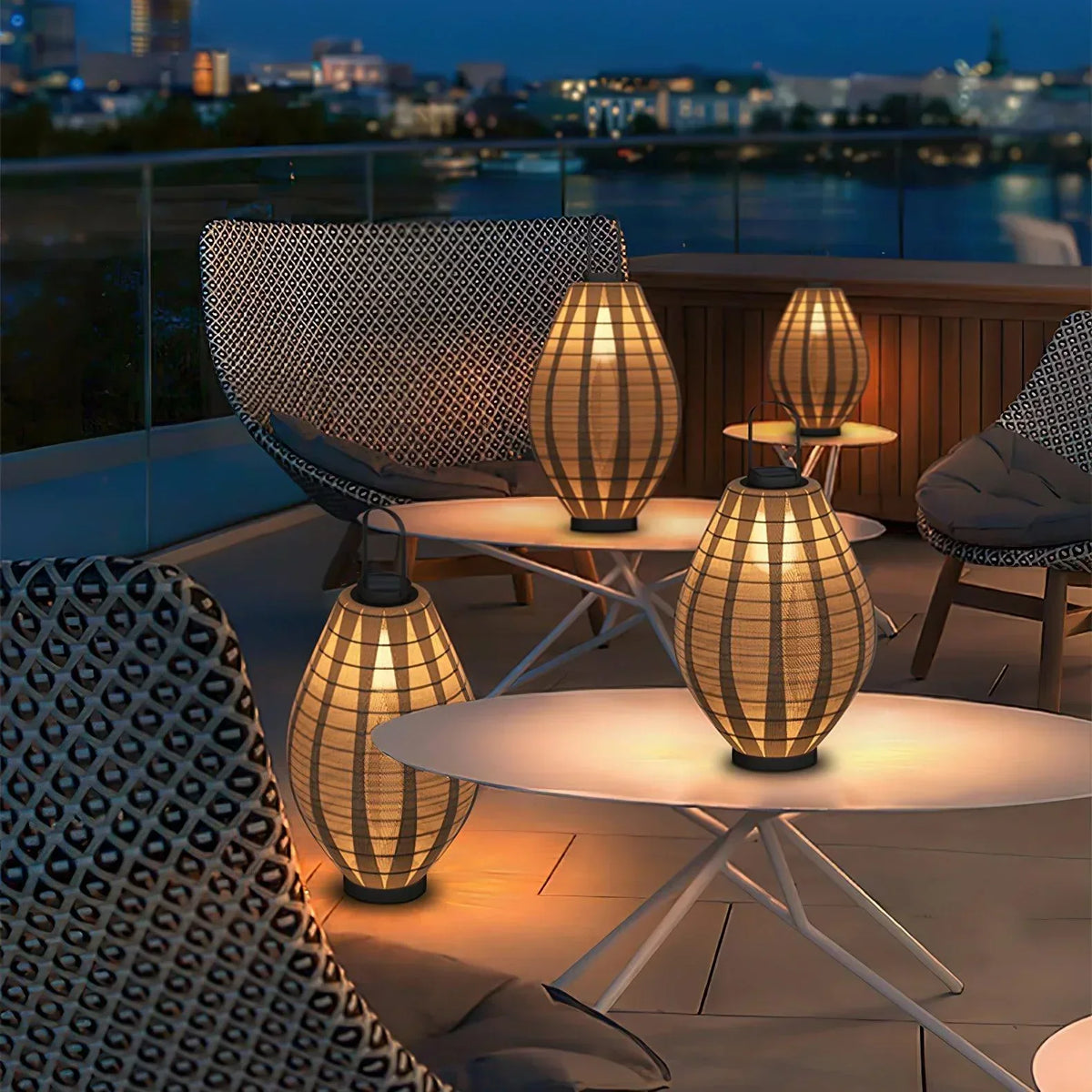 Mesh Oasis Beacon Transparent Outdoor Lamp Steel – Steel detail 6