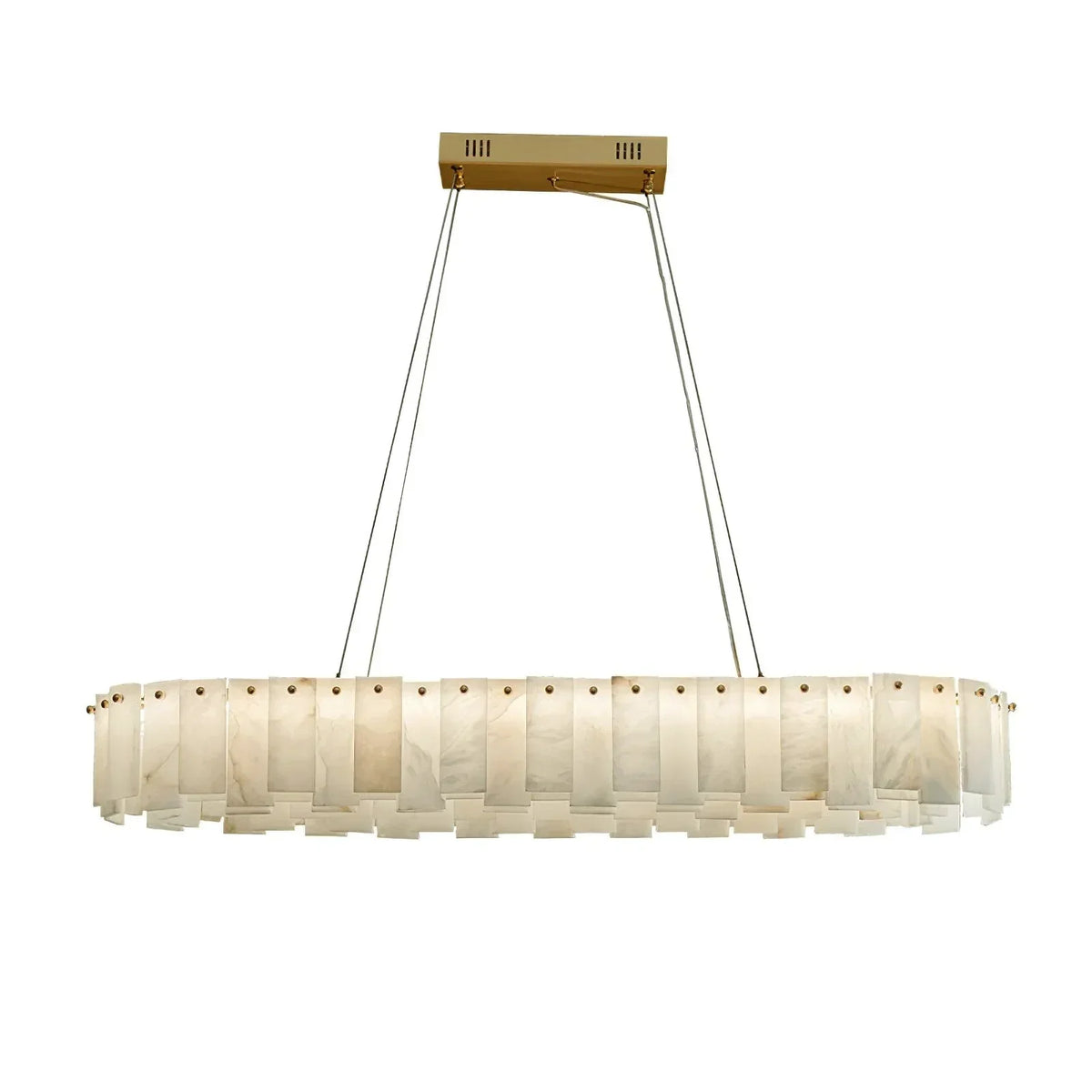 Modern Alabaster Celestial Round Chandelier – Alabaster detail 29