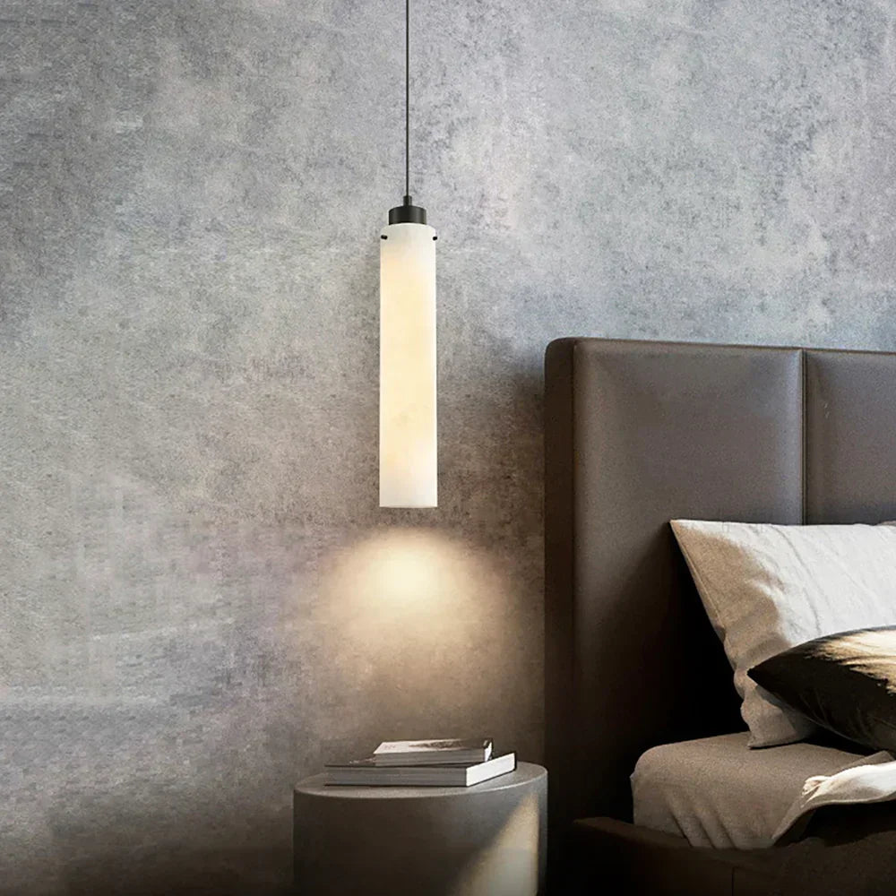 Cylinder Alabaster Pendant Lamp – Alabaster detail 2