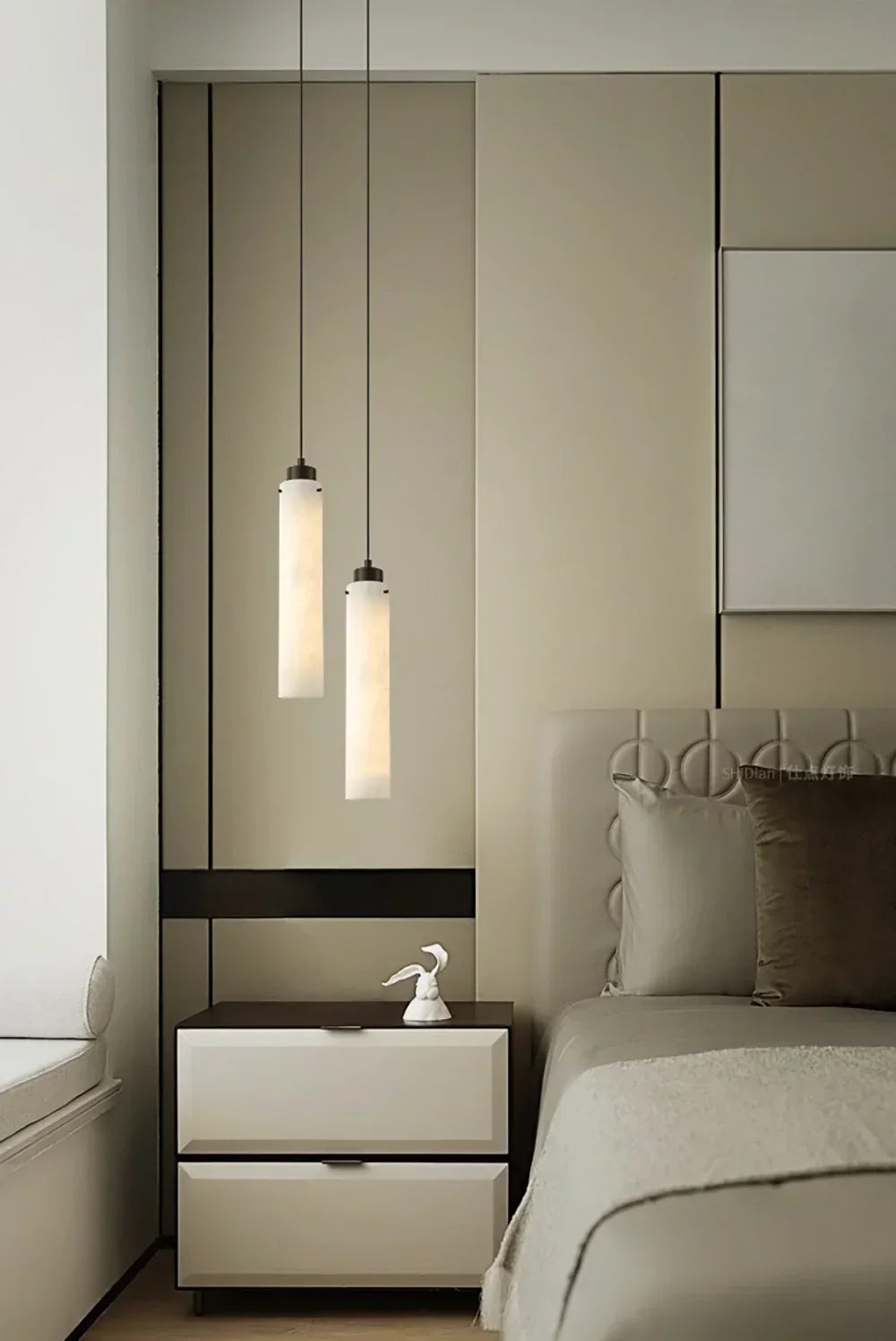 Cylinder Alabaster Pendant Lamp – Alabaster detail 7
