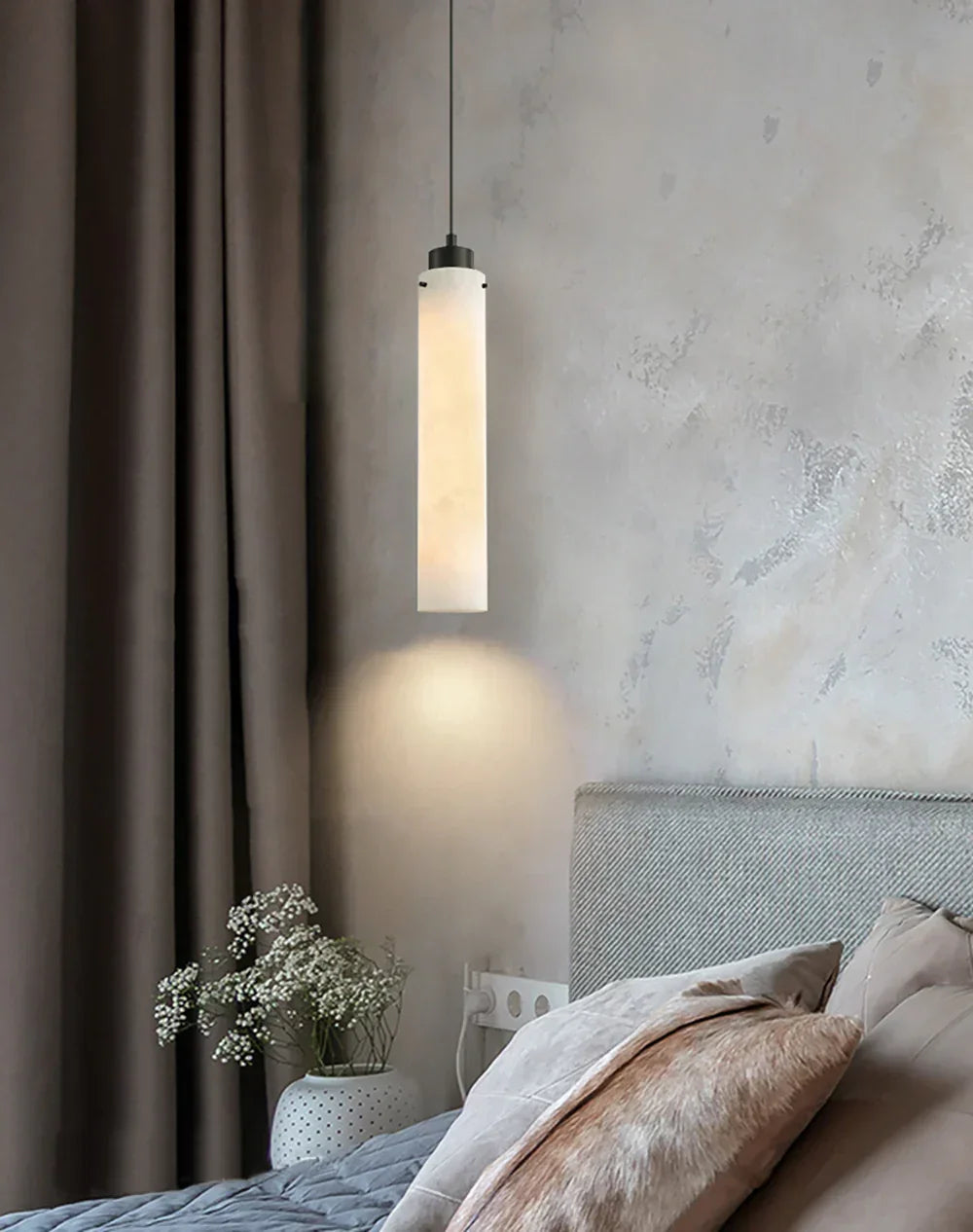 Cylinder Alabaster Pendant Lamp – Alabaster detail 3