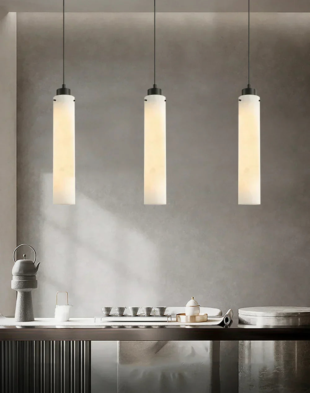Cylinder Alabaster Pendant Lamp – Alabaster detail 8