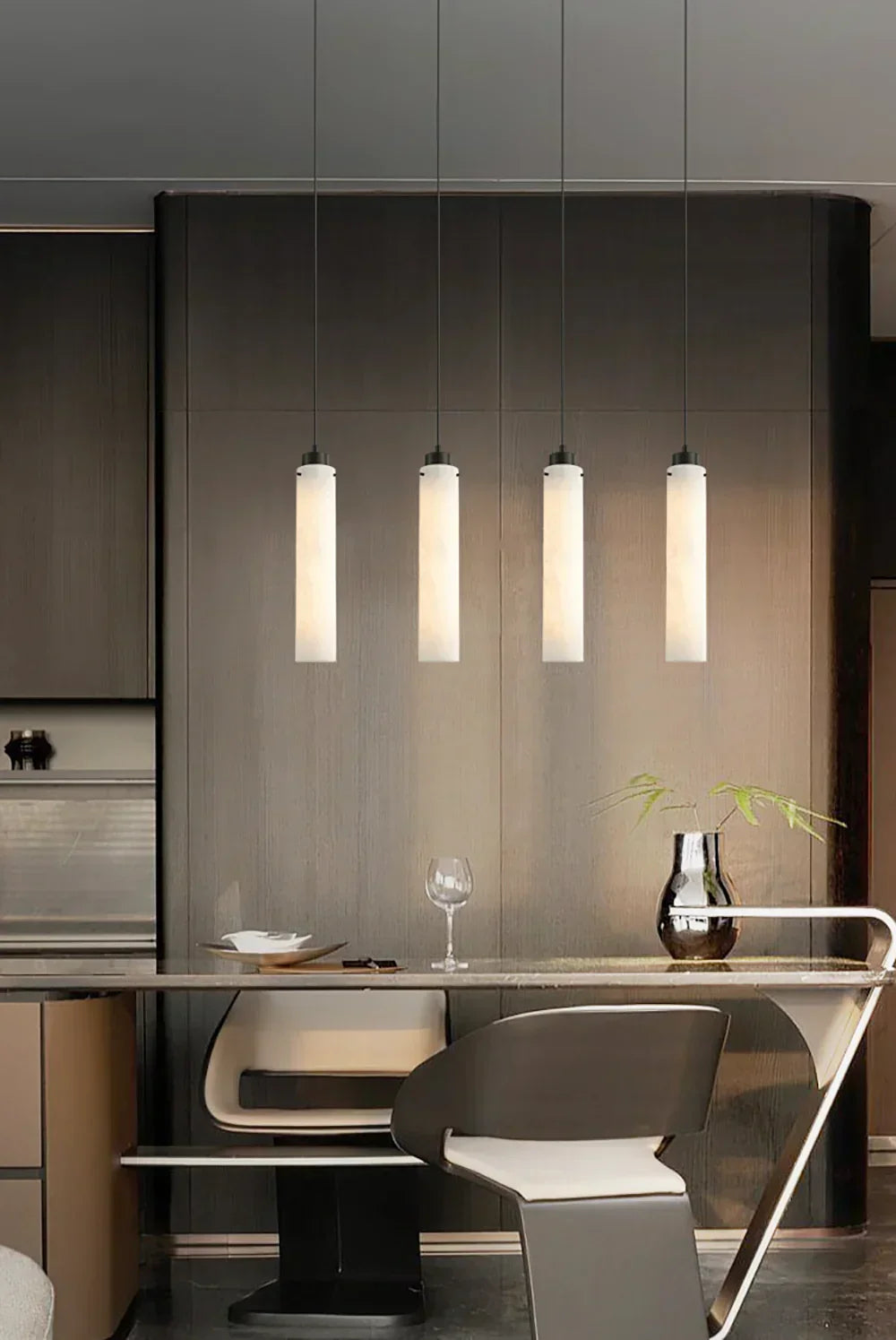 Cylinder Alabaster Pendant Lamp – Alabaster detail 9