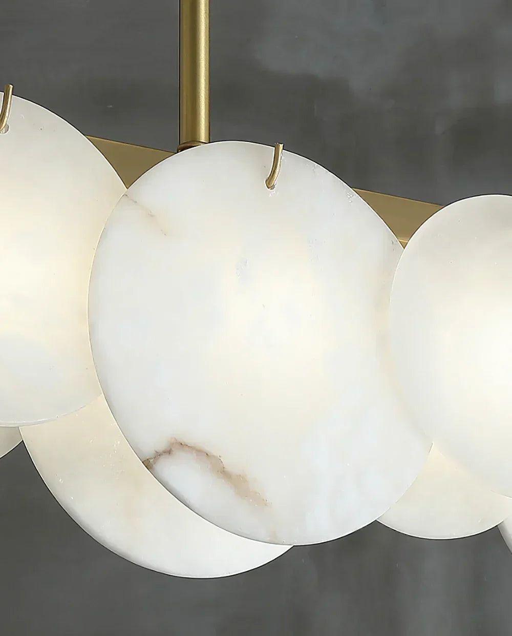 Modern Alabaster Linear Chandelier – Alabaster detail 13
