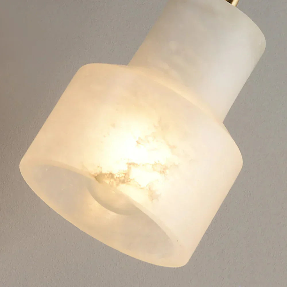 Modern Alabaster Millson Pendnat Light – Alabaster detail 14
