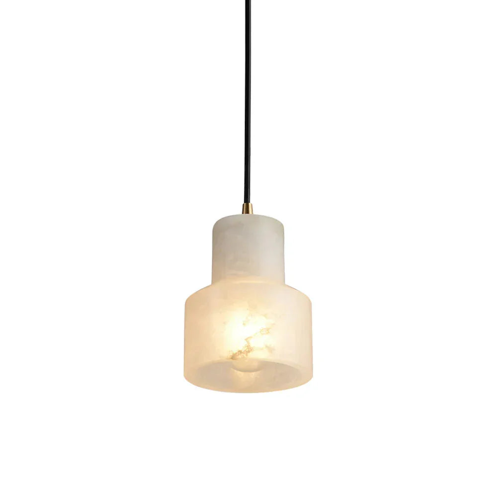 Modern Alabaster Millson Pendnat Light – Alabaster detail 16