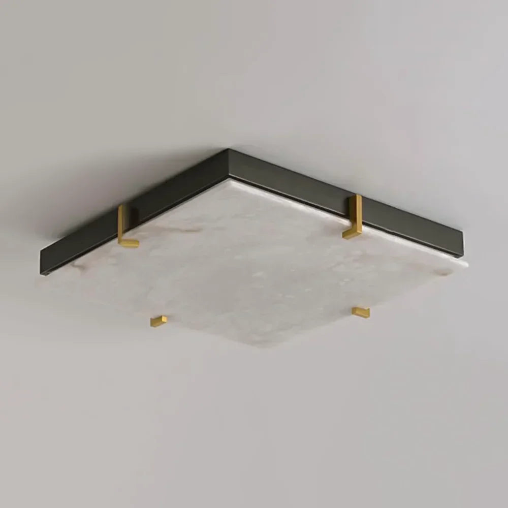Alabaster Black Square Ceiling Lamp – Alabaster detail 11