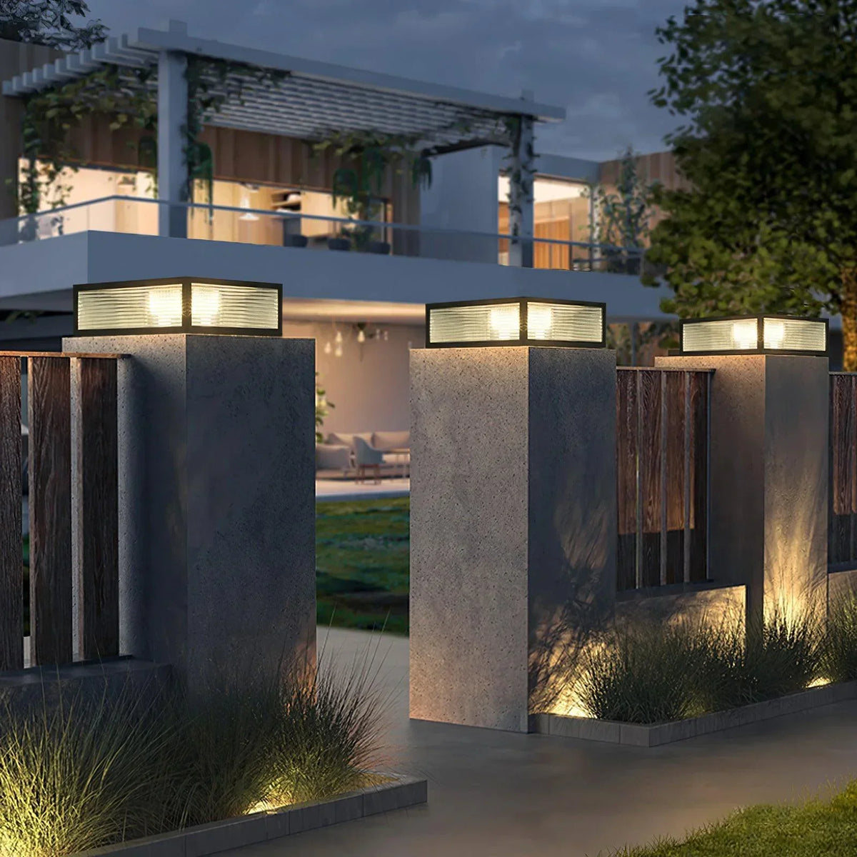 Modern Birillo Glass Garden Outdoor Light – Glass detail 5