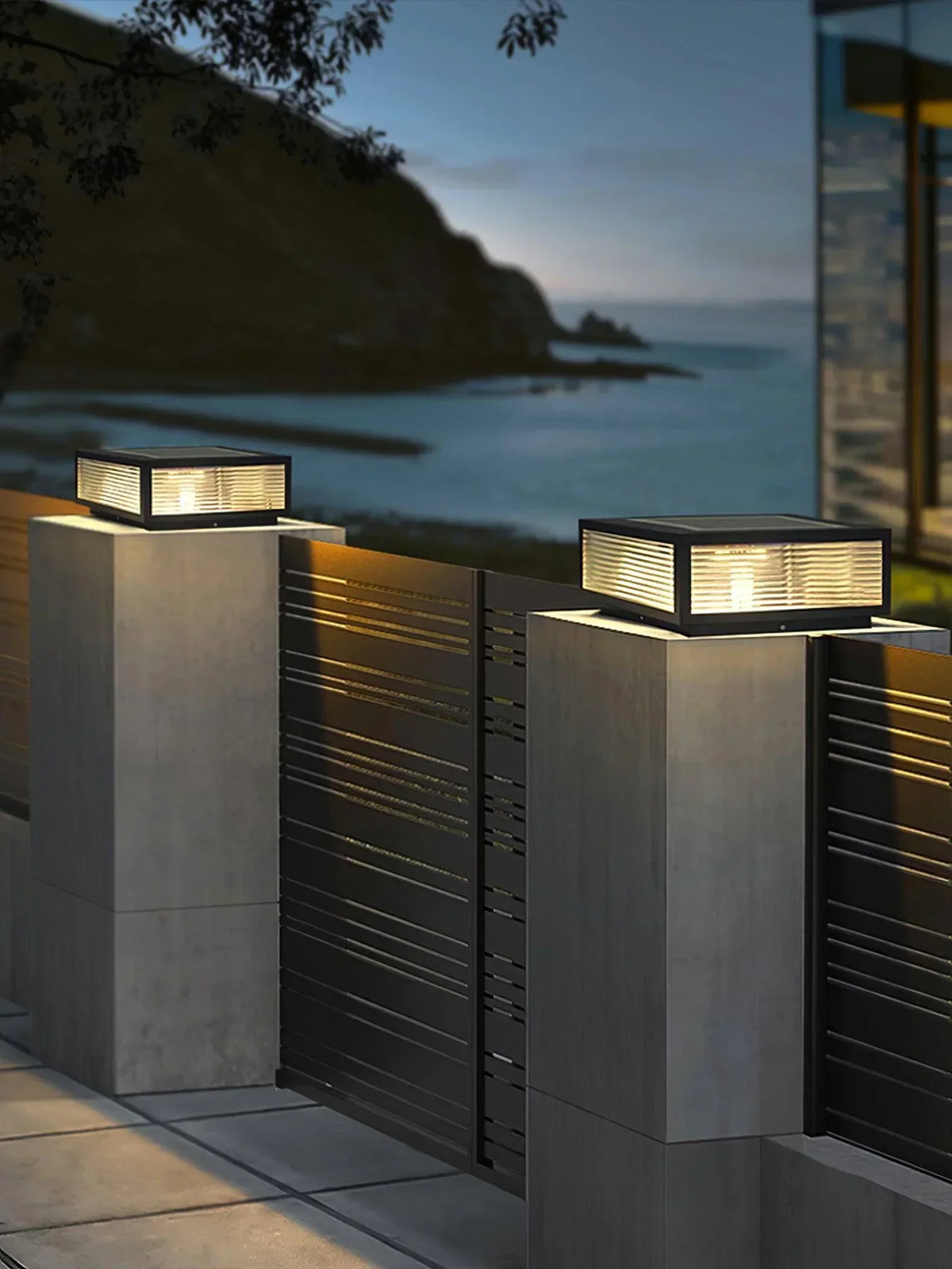 Modern Birillo Glass Garden Outdoor Light – Glass detail 8